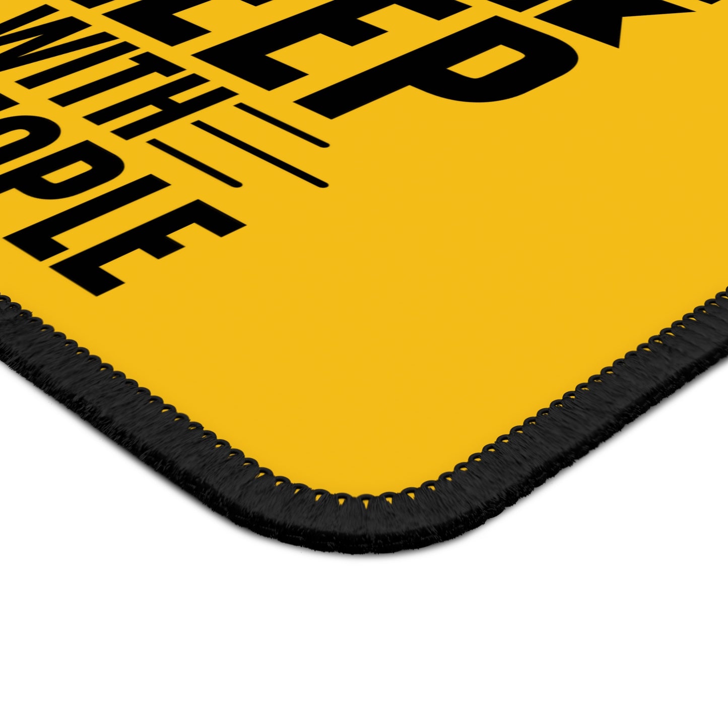 Drone Priorities 9x7 Neoprene Desk Mat – Yellow Humor Mouse Pad