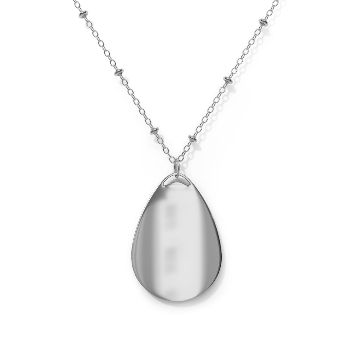 Sunset Cloak Teardrop Necklace – Artistic Beach Pendant with Silver Chain