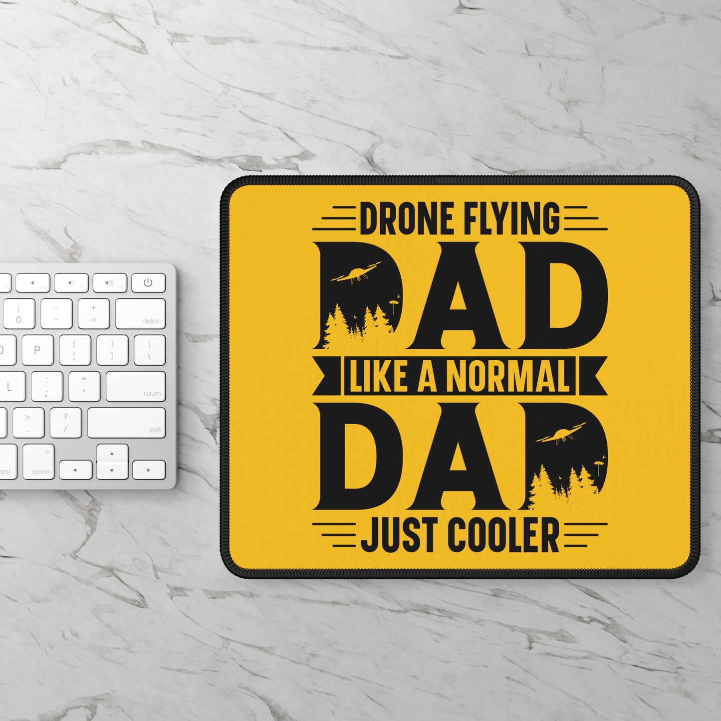 Drone Flying Dad 9x7 Neoprene Desk Mat – FAA-Certified Cool Mouse Pad