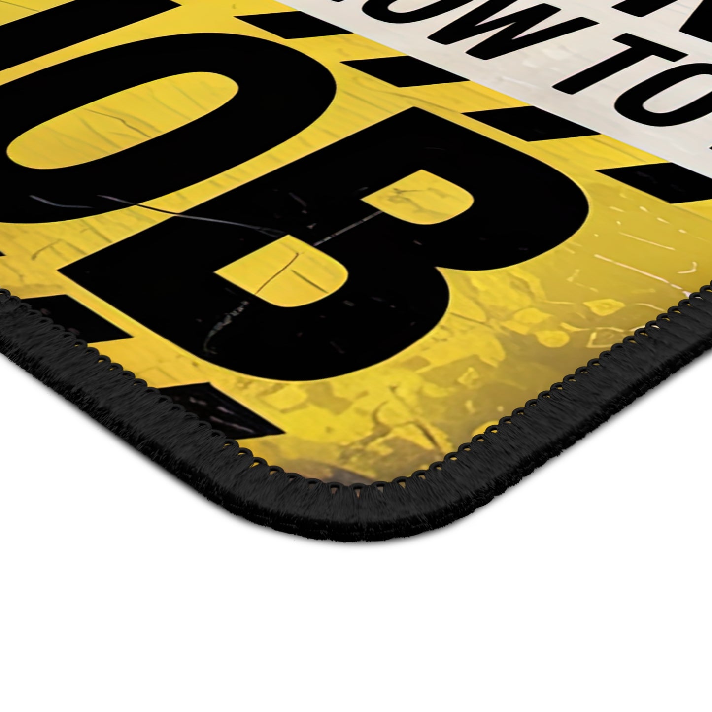 Funny Warning Sign Gaming Mouse Pad – 9x7 Neoprene Mouse Pad with “Do Not Tell Me How to Do My Job” Design