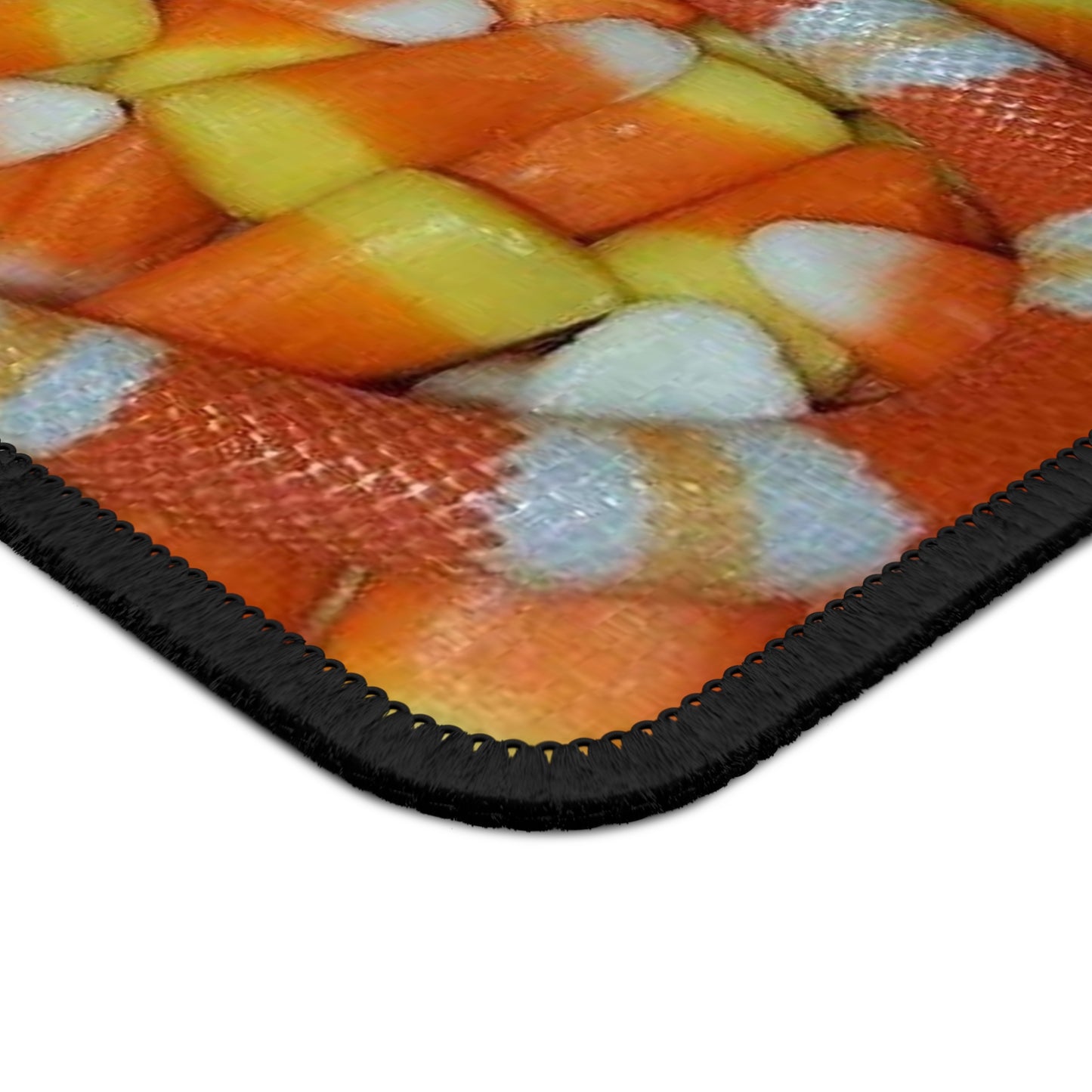 Candy Corn Snake Mouse Pad – 9x7 Neoprene Desk Mat with Spooky Halloween Design for Gamers and Office Setups
