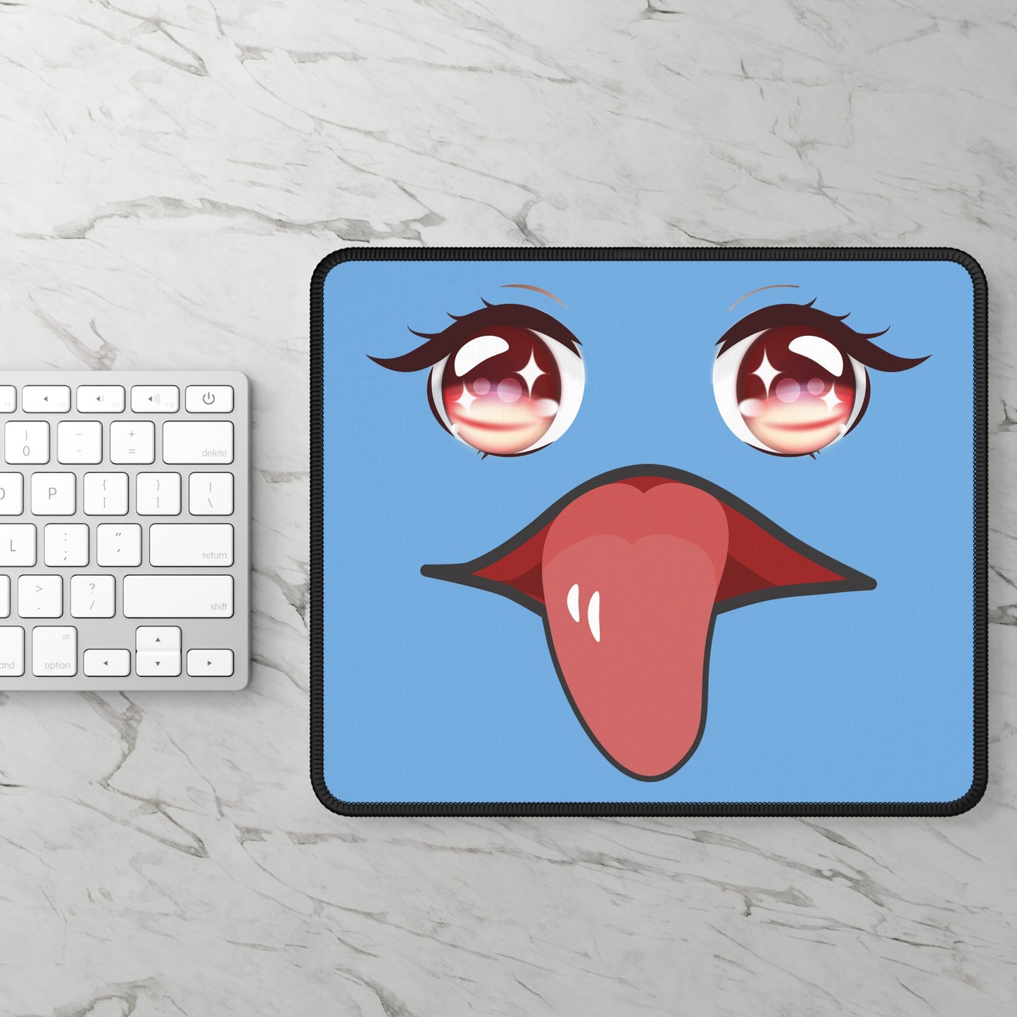 Anime Tongue Out Mouse Pad – Playful Desk Energy