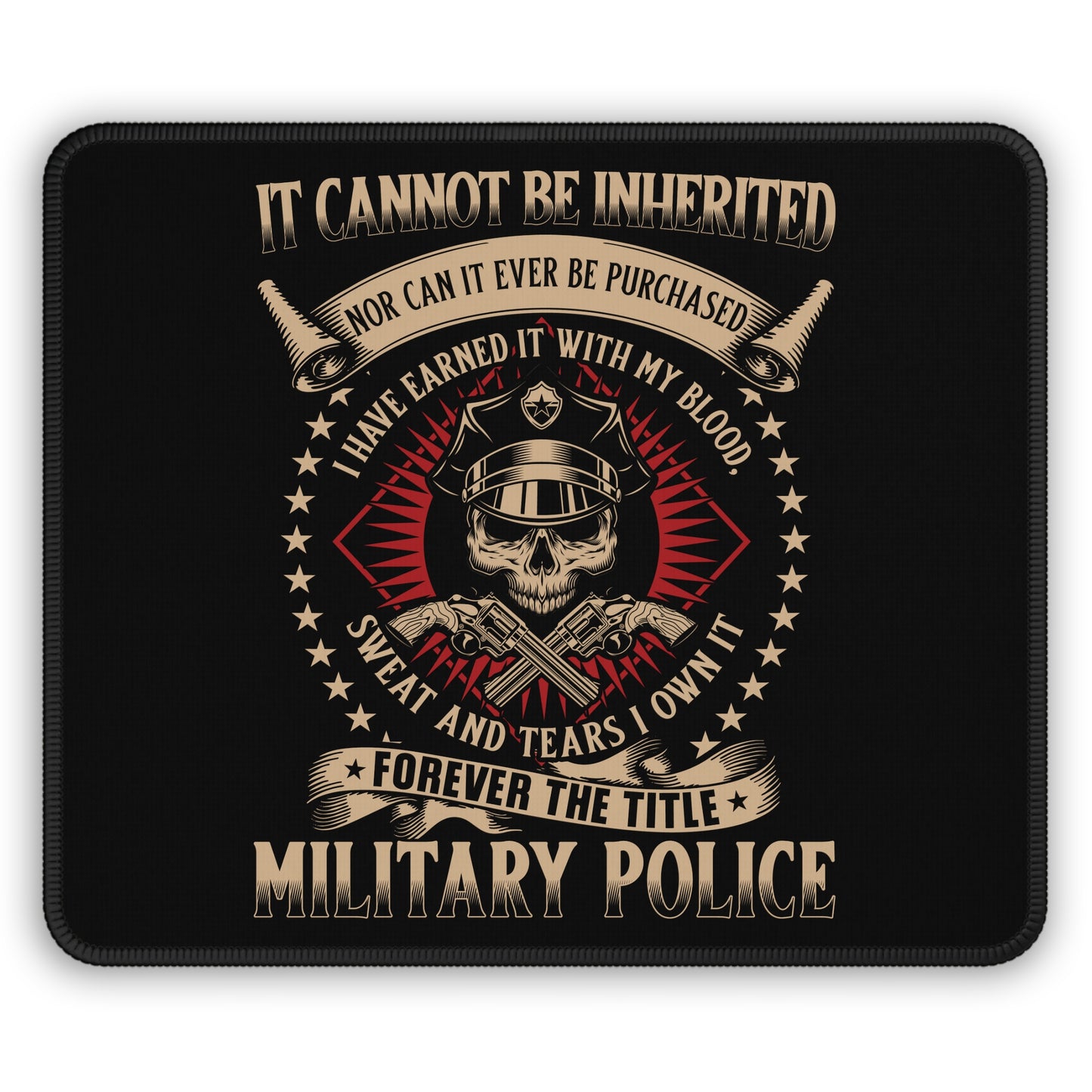 Military Police Honor 9x7 Neoprene Desk Mat – Earned Title Mouse Pad