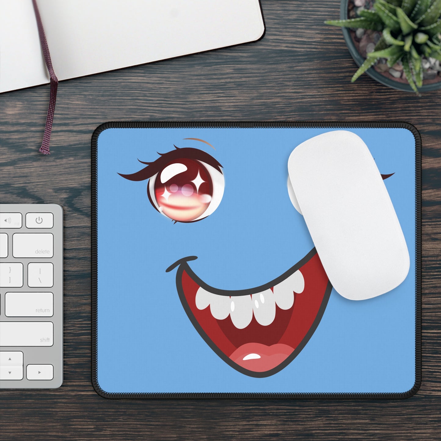 Anime Face Mouse Pad – Playful Desk Energy