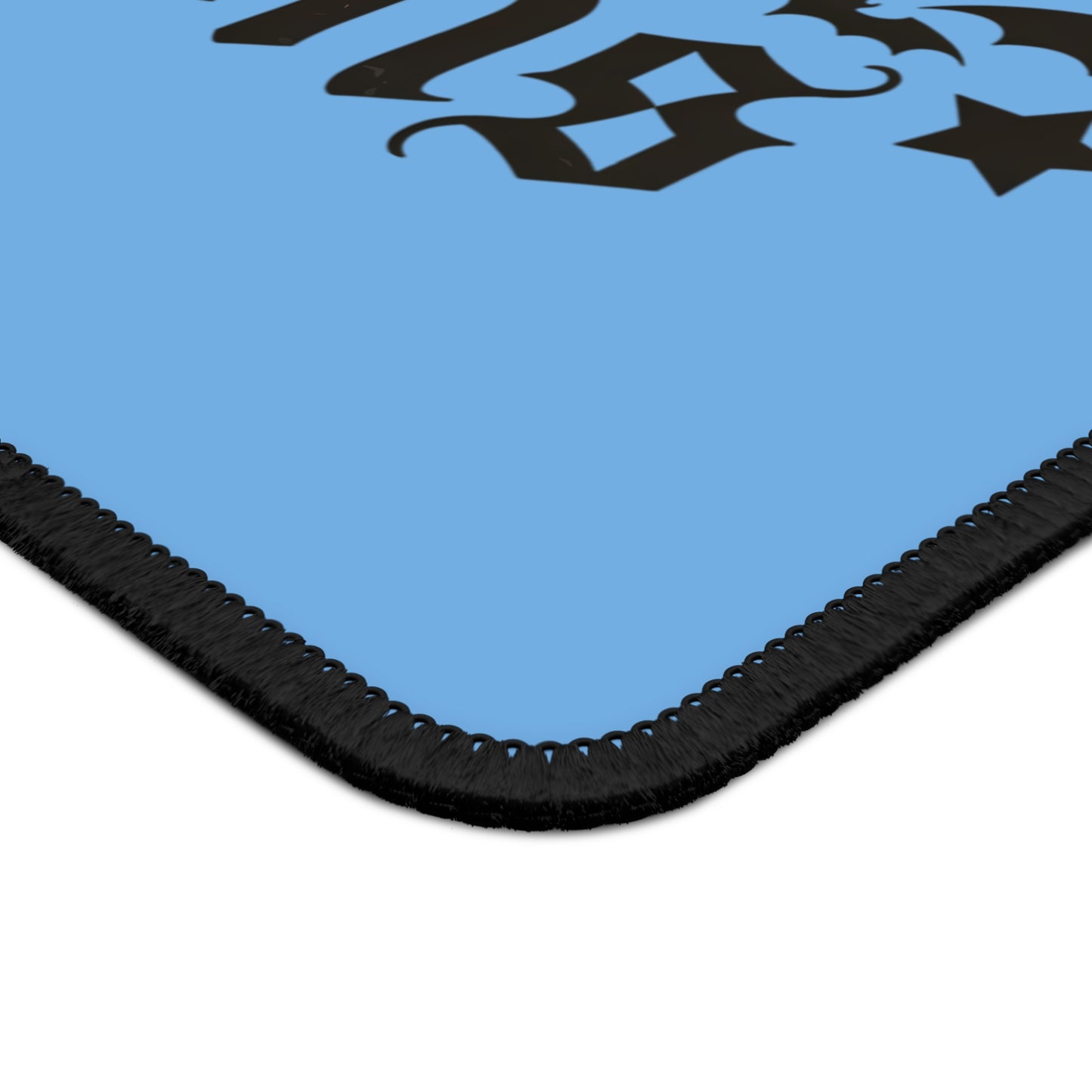 Vibing With My Demons 9x7 Neoprene Desk Mat – Gothic Affirmation Mouse Pad with Bats & Stars