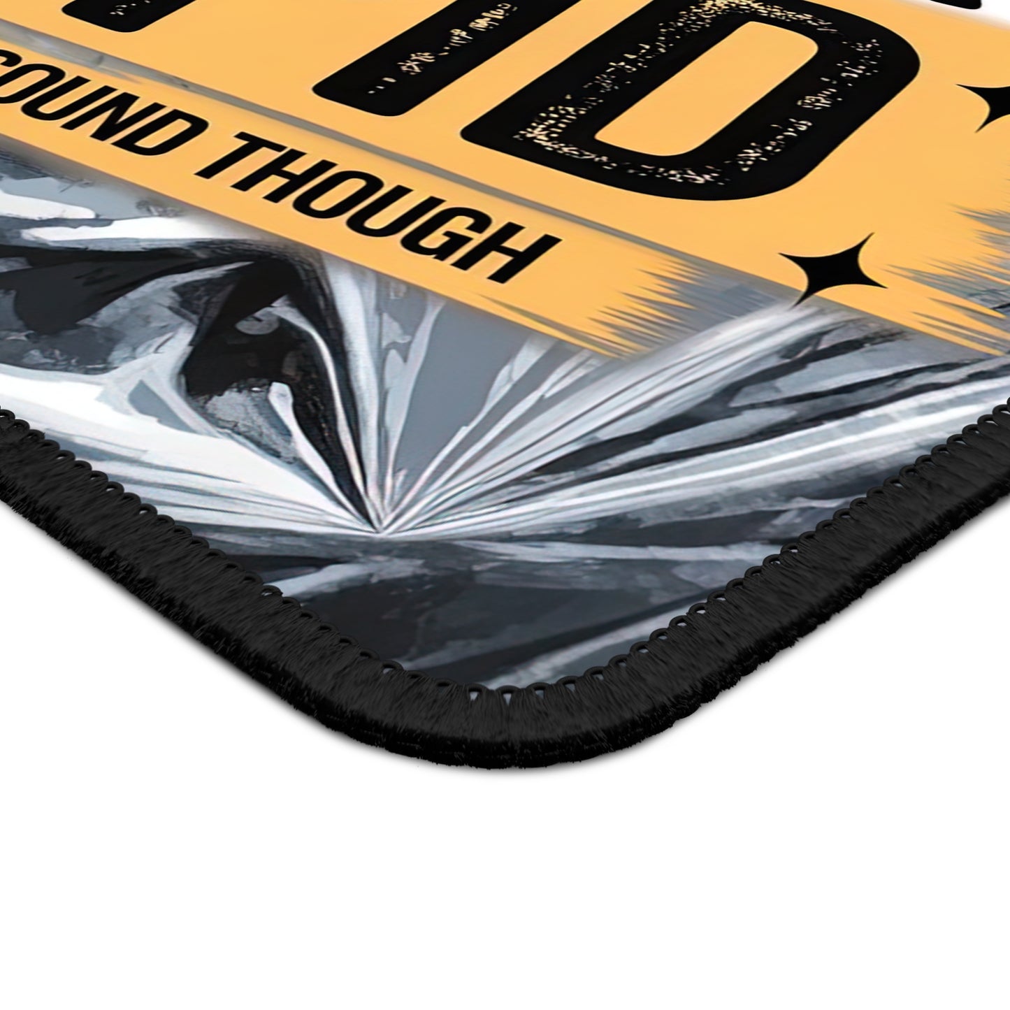 Duct Tape Can’t Fix Stupid Gaming Mouse Pad – 9x7 Neoprene Mouse Pad with Funny Quote and Metallic Tape Design