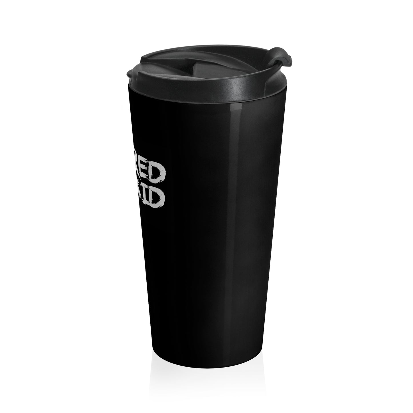 15oz “Retired Emo Kid” Stainless Steel Travel Mug – Grunge Text Design with Leak-Proof Lid