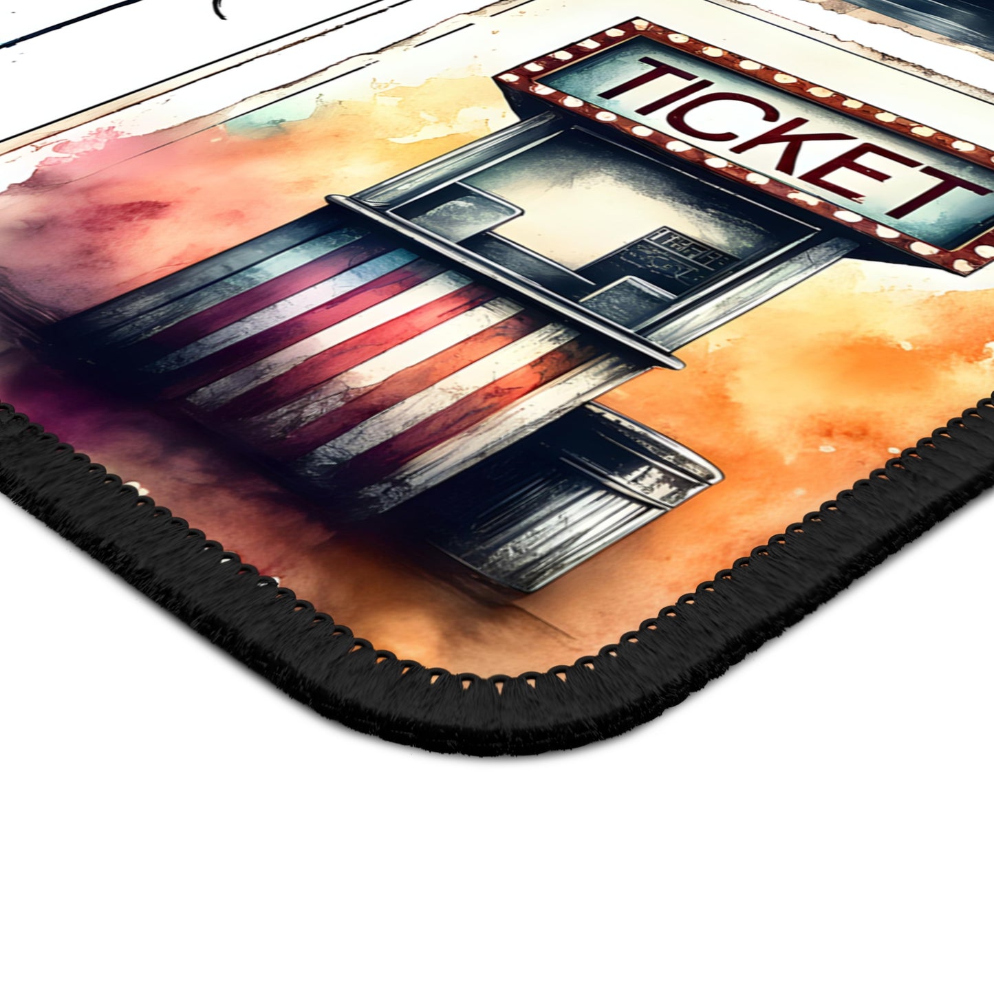Carnival of Fear Horror Gaming Mouse Pad – 9x7 Neoprene Mouse Pad with Creepy Clown, Haunted Ferris Wheel, and Dark Carnival Design