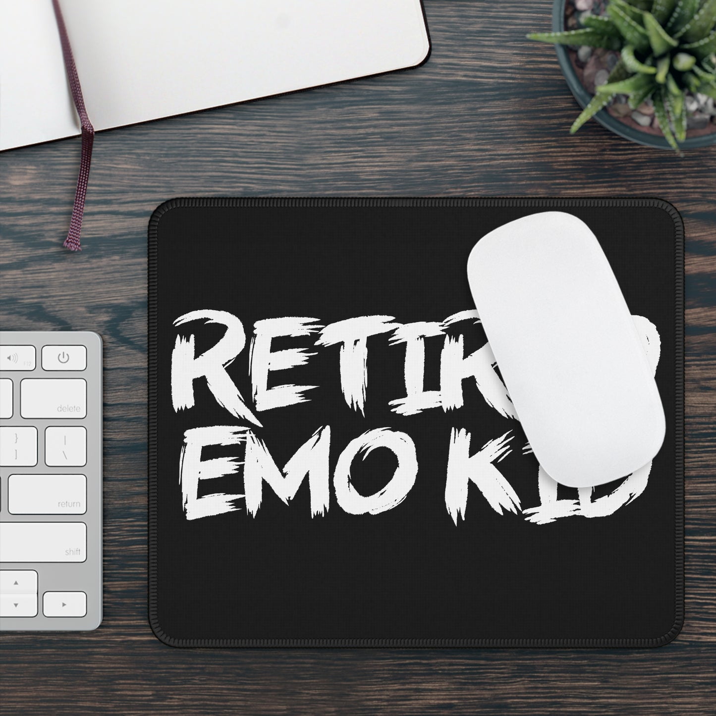 Retired Emo Kid 9x7 Neoprene Desk Mat – Sadcore Legacy Mouse Pad