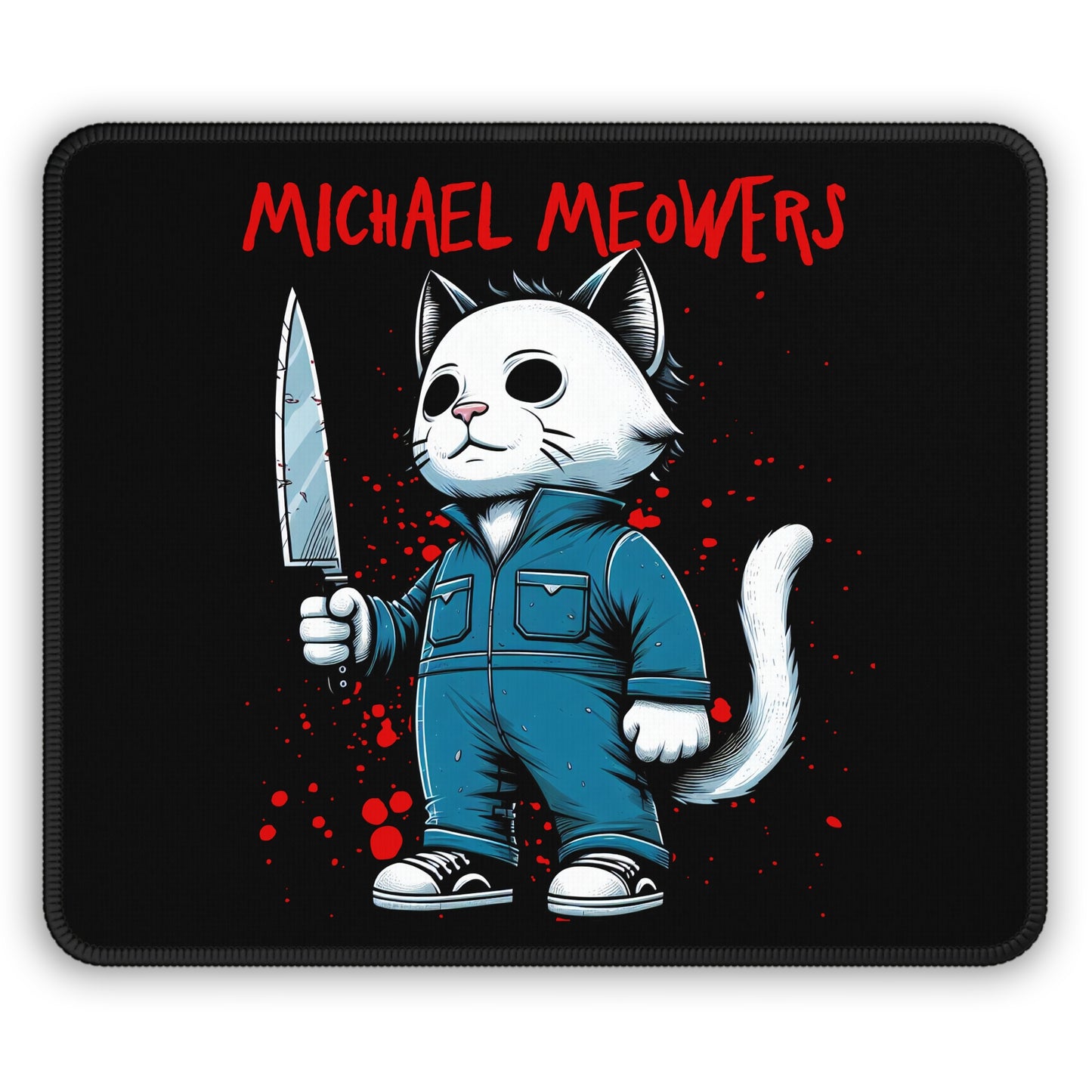 Michael Meowers Mouse Pad – The Purrfect Horror Parody