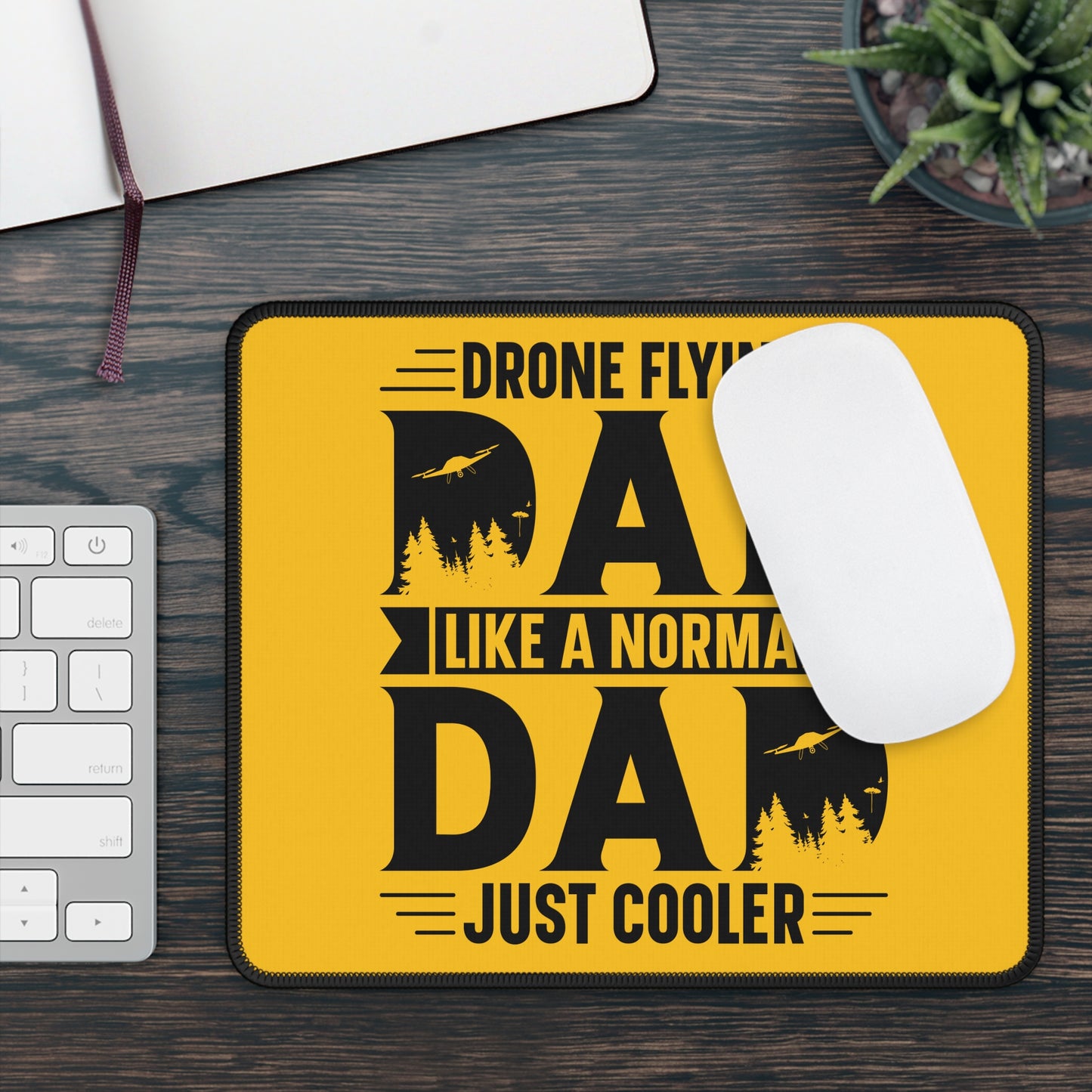 Drone Flying Dad 9x7 Neoprene Desk Mat – FAA-Certified Cool Mouse Pad