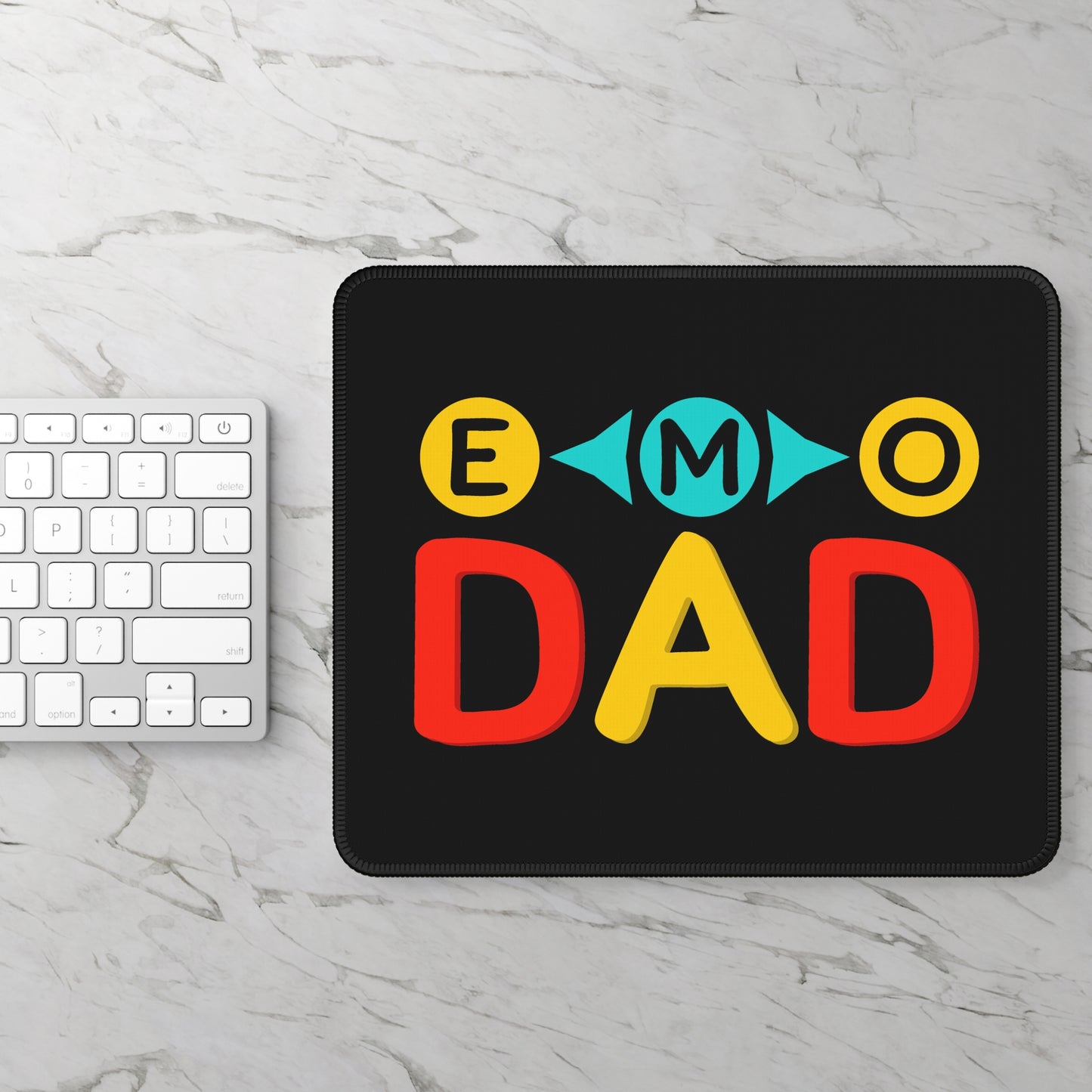 EMO DAD 9x7 Neoprene Desk Mat – Neon Sadcore Mouse Pad