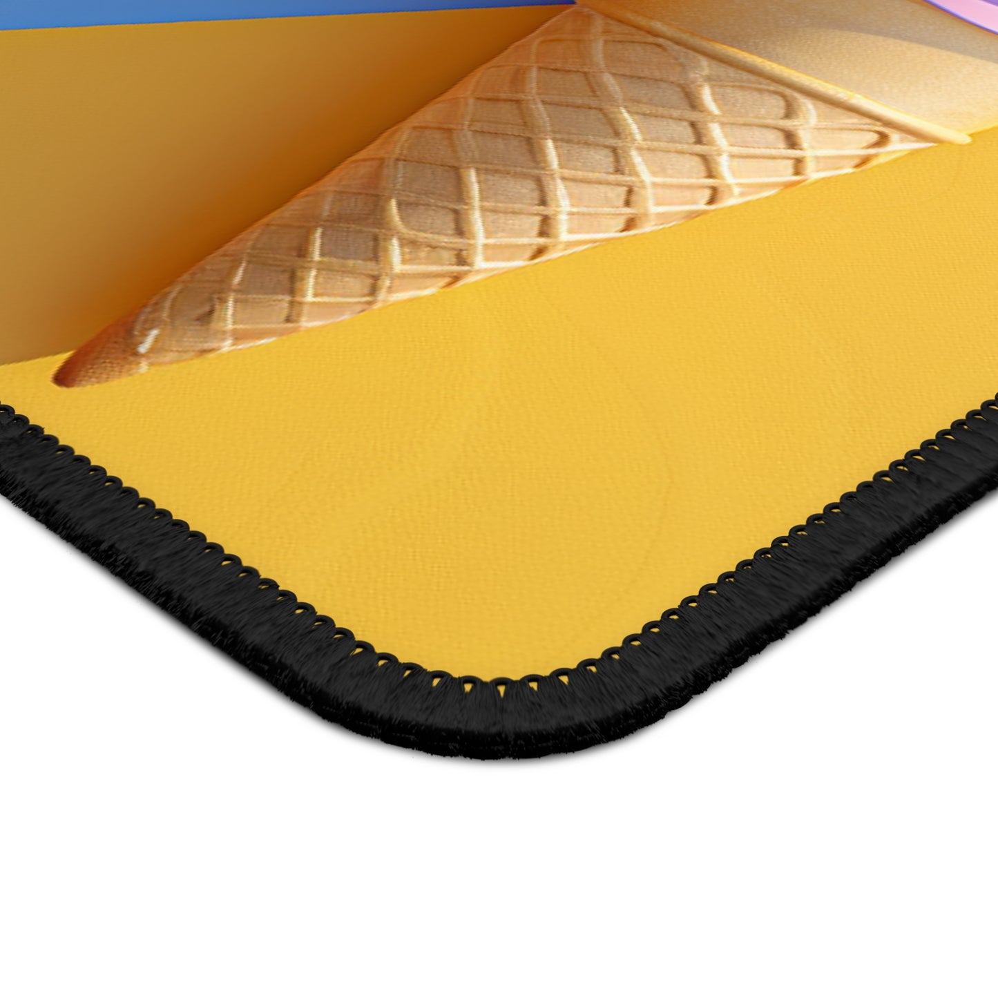 Neapolitan Geometry 9x7 Neoprene Desk Mat – Pastel Cone Mouse Pad