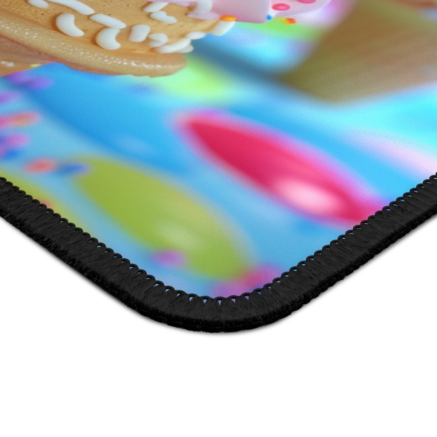 Triple Swirl 9x7 Neoprene Desk Mat – Rainbow Soft Serve Mouse Pad