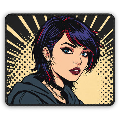 Tokyo Pulse 9x7 Neoprene Desk Mat – Pop-Art Character Mouse Pad