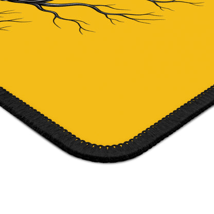 Gaming Mouse Pad with Raven Design, F-CAW-F Gaming Accessories, Unique Gifts for Gamers, Desk Decor, Gamer Essentials