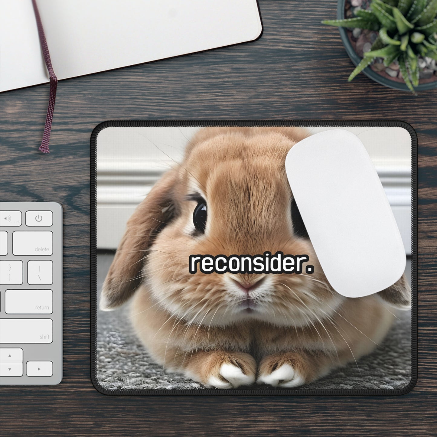 Reconsider Bunny Mouse Pad – Cute but Convincing
