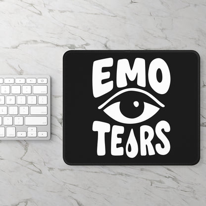EMO TEARS 9x7 Neoprene Desk Mat – Sadcore Typography Mouse Pad