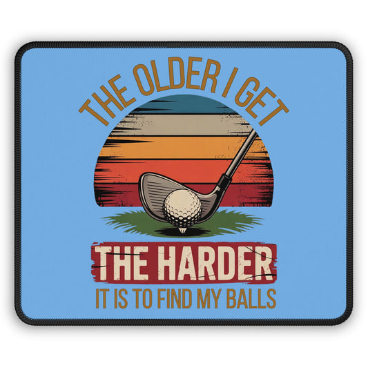 Lost Balls Golf 9x7 Neoprene Desk Mat – Retro Tee-Time Mouse Pad