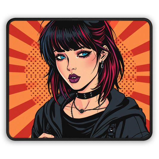 Tokyo Pulse 9x7 Neoprene Desk Mat – Pop-Art Character Mouse Pad