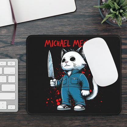 Michael Meowers Mouse Pad – The Purrfect Horror Parody