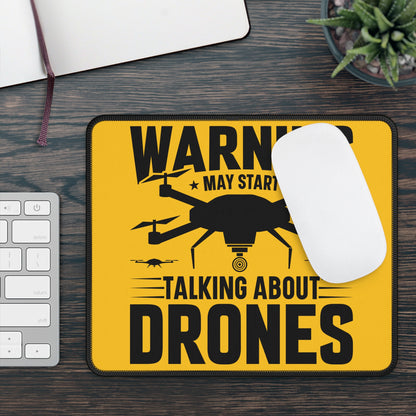 Drone Talk Warning 9x7 Neoprene Desk Mat – Certified Chatter Mouse Pad