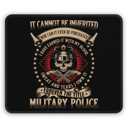 Military Police Honor 9x7 Neoprene Desk Mat – Earned Title Mouse Pad