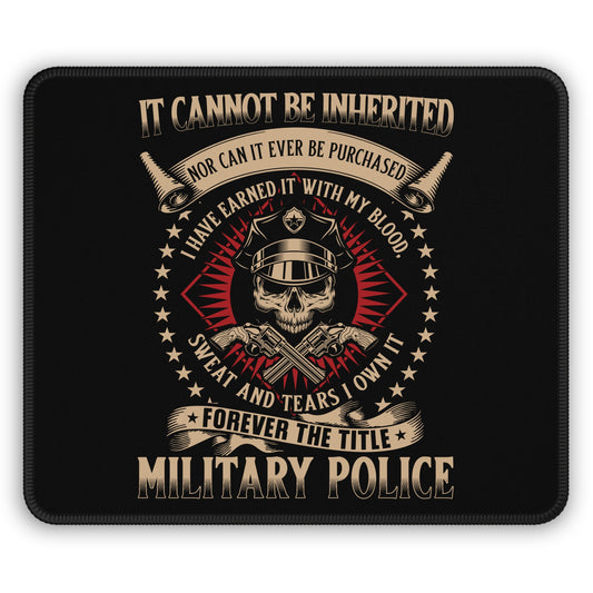 Military Police Honor 9x7 Neoprene Desk Mat – Earned Title Mouse Pad