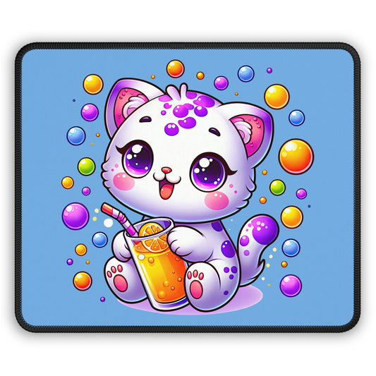 Cute Cat Gaming Mouse Pad, Adorable Desk Accessory, Gamer Gift, Kawaii Cat Decor, Fun Office Supplies