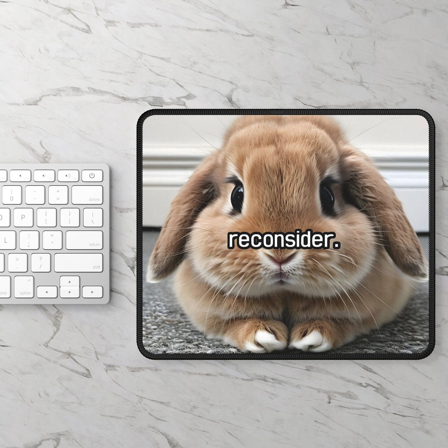 Reconsider Bunny Mouse Pad – Cute but Convincing