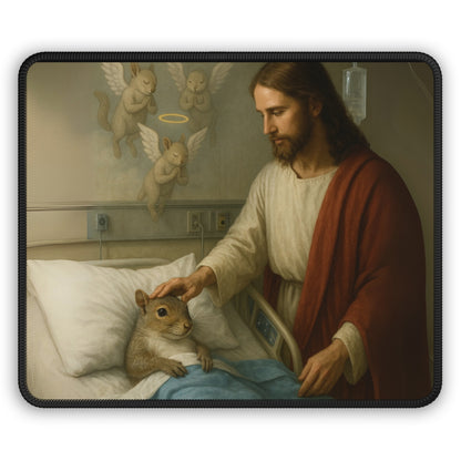 Healed by Angels 9x7 Neoprene Desk Mat – Divine Woodland Mouse Pad