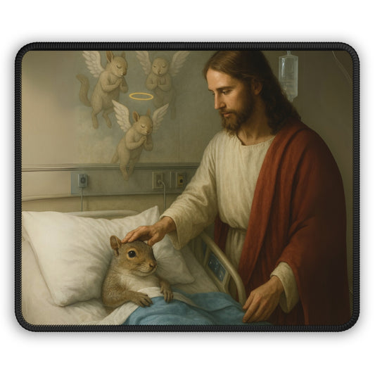 Healed by Angels 9x7 Neoprene Desk Mat – Divine Woodland Mouse Pad