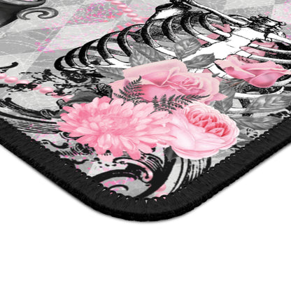 Witches Brew Halloween Gaming Mouse Pad – 9x7 Neoprene Mouse Pad with Gothic Pink Cauldron and Spooky Vintage Design