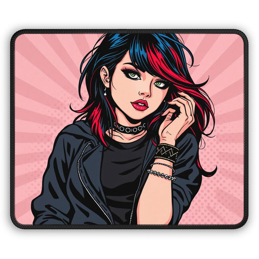 Tokyo Pulse 9x7 Neoprene Desk Mat – Pop-Art Character Mouse Pad