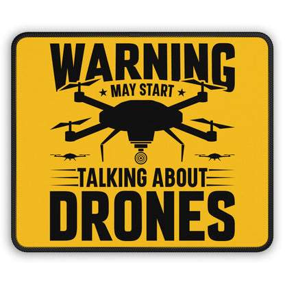Drone Talk Warning 9x7 Neoprene Desk Mat – Certified Chatter Mouse Pad