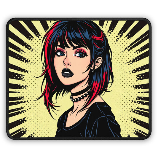 Tokyo Pulse 9x7 Neoprene Desk Mat – Pop-Art Character Mouse Pad