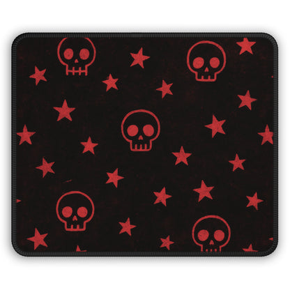 Skull & Star 9x7 Neoprene Desk Mat – Red Rebel Mouse Pad
