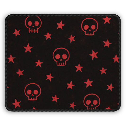 Skull & Star 9x7 Neoprene Desk Mat – Red Rebel Mouse Pad