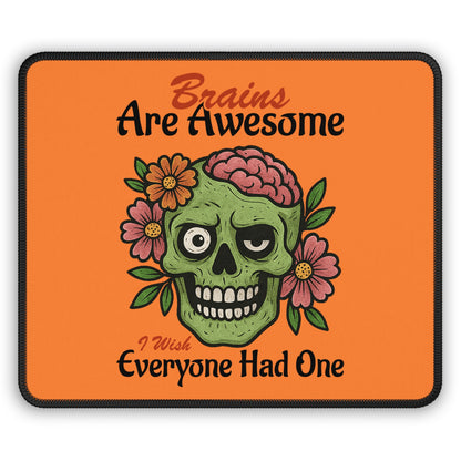 Brains Are Awesome Mouse Pad – Smart Humor for Your Desk