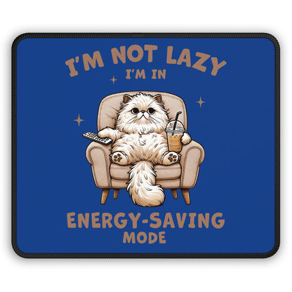 Energy-Saving Cat 9x7 Neoprene Desk Mat – Lazy Legend Mouse Pad