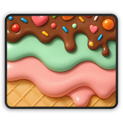 Candy Stack 9x7 Neoprene Desk Mat – Surreal Ice Cream Mouse Pad