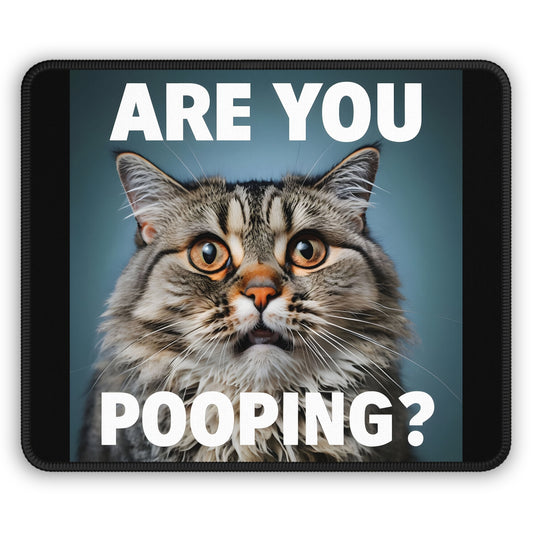 Are You Pooping? Cat Mouse Pad – The Desk Mat That Asks the Hard Questions