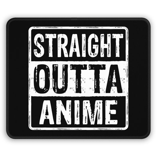 Straight Outta Anime Mouse Pad – 9x7 Neoprene Desk Mat with Funny Anti-Anime Design for Gamers and Office Setups