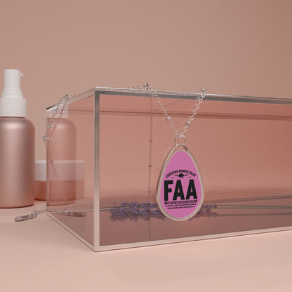 Certified Remote Pilot Teardrop Necklace – FAA Part 107 Pendant with Silver Chain