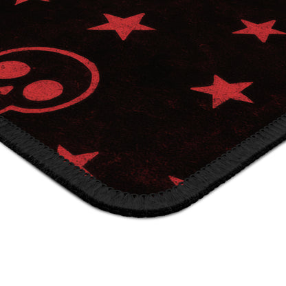 Skull & Star 9x7 Neoprene Desk Mat – Red Rebel Mouse Pad
