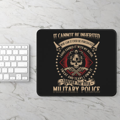 Military Police Honor 9x7 Neoprene Desk Mat – Earned Title Mouse Pad