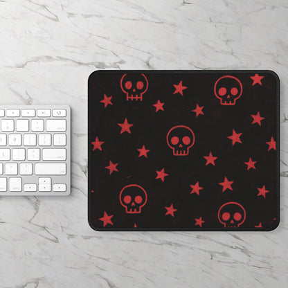 Skull & Star 9x7 Neoprene Desk Mat – Red Rebel Mouse Pad