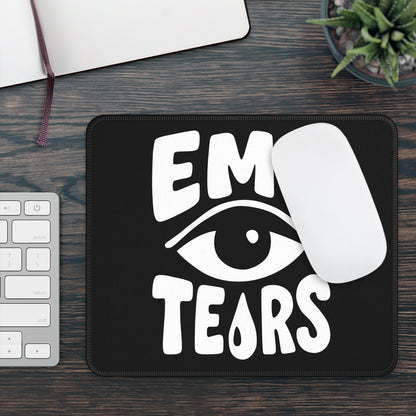 EMO TEARS 9x7 Neoprene Desk Mat – Sadcore Typography Mouse Pad
