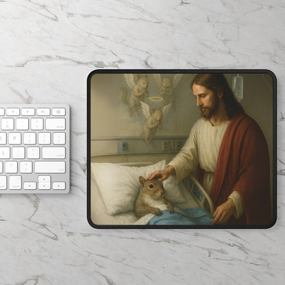 Healed by Angels 9x7 Neoprene Desk Mat – Divine Woodland Mouse Pad