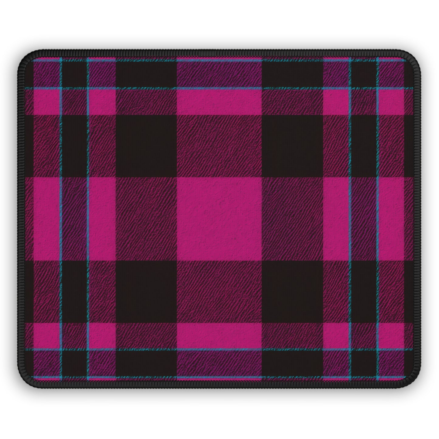 Magenta Tartan 9x7 Neoprene Desk Mat – Plaid Punk Mouse Pad
